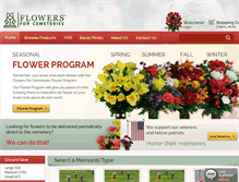 Tablet Screenshot of flowersforcemeteries.com